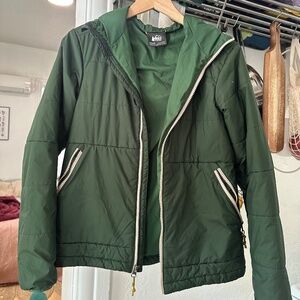 Green REI jacket